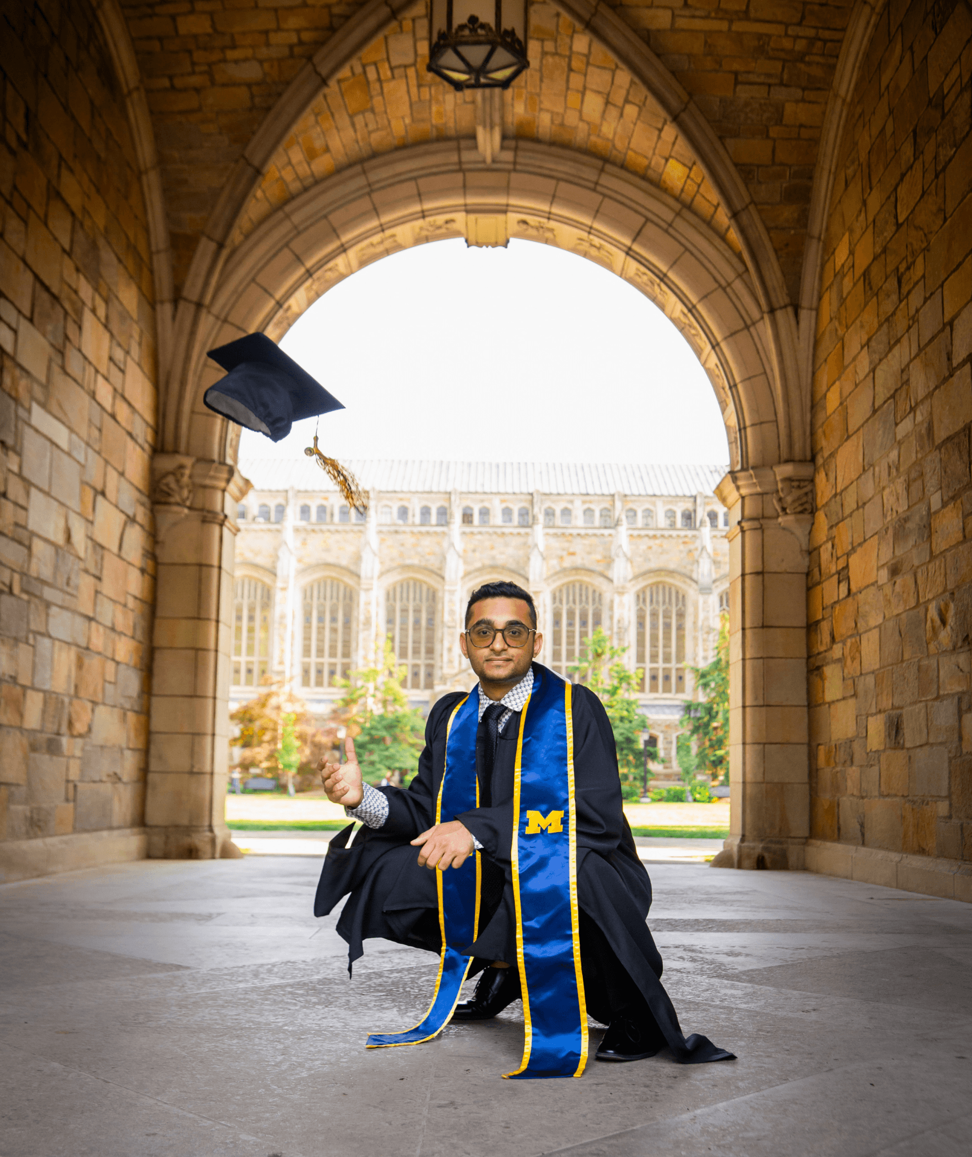 Graduated with a smile